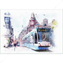 COCOEURO 絵画 壁掛け PLEXIGLAS streets of Old Amsterdam SIZE mm 1400*2000 アート 装飾 壁 絵 最上位モデル 高級 フレームレス アムステルダム