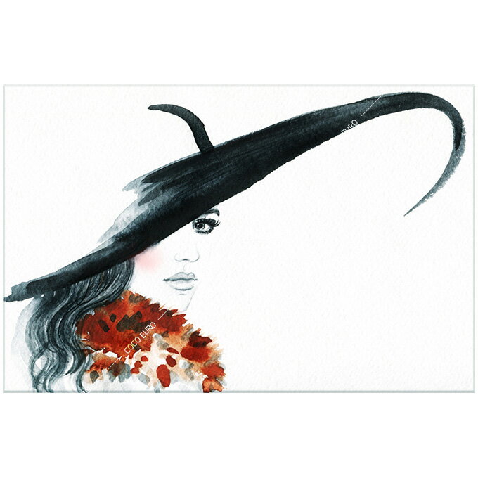 【ポイント5倍スーパーSALE】絵画 PLEXIGLAS Chapeau elegant1 SIZE mm 1400*2000 アート 装飾 壁 絵 最上位モデル 高級 フレームレス