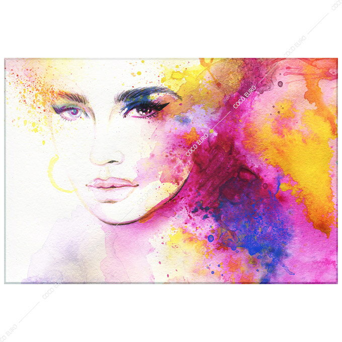 【ポイント5倍スーパーSALE】絵画 PLEXIGLAS Aquarelle Portrait2 SIZE mm 1350*2000アート 装飾 壁 絵 最上位モデル 高級 フレームレス