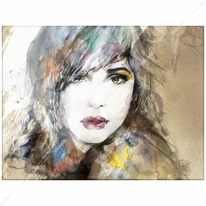 G CeA PLEXIGLAS Aquarelle Portrait1 SIZE mm 750*1000 A[g   G RR RuA[gʃf  t[XA[g