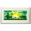 【10/25 限定クーポン】【楽天ランキング1位獲得】絵画 壁掛け 版画 ゾウの行進 横長 88cm×48cm 母の日