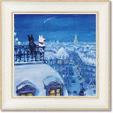 リサとガスパール アートフレーム Mサイズ「星に願いを」 SZ小 動物 TVBL