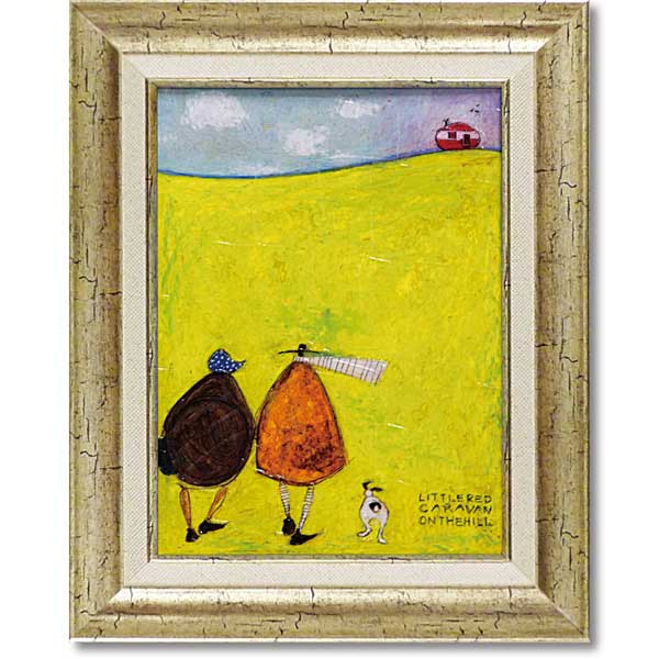 サムトフト SamToft ＆z アンズ 絵のある明るい毎日を アートパネル 北欧 犬 絵 イラスト「丘の上の小..