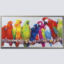 【楽天ランキング1位獲得】絵画 H530mm W1030mm ダイナミックな壁掛けインテリア かわいいワンコ・フクロウ・クマの絵 額付き インテリアアート オウ...