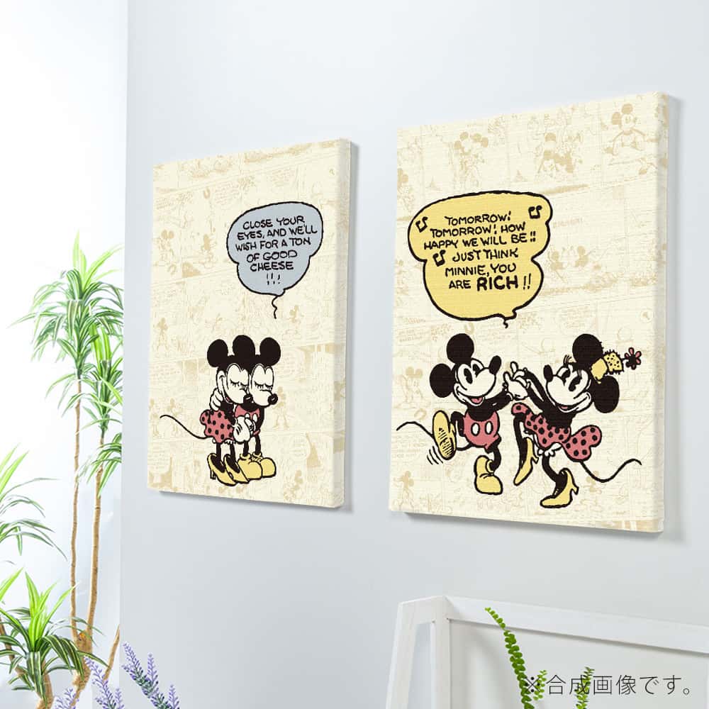 お宮参り女の子着物 Disney 2枚組 アート パネル Mickey Minnie 複合画 アレンジ自在 ファブリックパネル セットで飾れる ミッキーマウス 壁飾り あす楽対応送料無料 壁紙 装飾フィルムインテリア 寝具 収納 Bjorgunarfelag Is