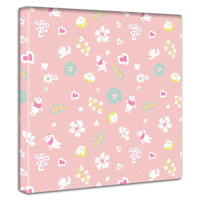 くまのぷーさん 花柄 かくれ プーさん くまぷー アートパネル ファブリックパネル インテリア 壁掛け 絵 ポスター 映画 ディズニー お土産 かわいい おしゃれ 壁飾り 韓国 キャンバス ボード アニメ イラスト カラー プレゼント キャラクター Mサイズ 軽量 誕生日 出産祝い