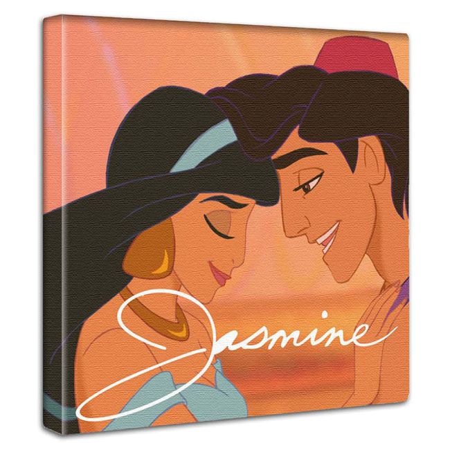 ジャスミン アラジン | アートパネル | Disney公式カード入 | 30cmx30cm | 30cmx30cm ディズニー絵画 インテリア壁飾り キッズスペース装飾 子供部屋 誕生日プレゼント 女の子 男の子のサムネイル