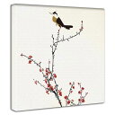 アートパネル | カラフル・シンプルデザイン インテリア | サイズ30〜100cm | 梅の花と鶯の絵 鳥 梅 北欧 ノルディック ナチュラル リラックス ス...
