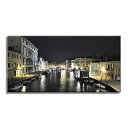 楽天壁掛けアート専門店東京アートラボ絵画 インテリア USART VENICE ITALY ファブリックパネル 横長 絵 夜景 おしゃれ 壁掛け 新築 壁絵 飾り 装飾 壁 軽量 軽い Print on Canvas キャンバス ファブリックボード 写真 フォトパネル 風景 景色 旅行 思い出 ライトアップ イタリア 東京アートラボ