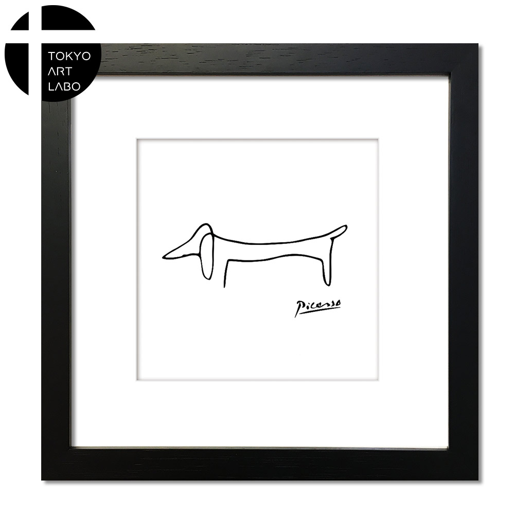 Le chien 犬 Art Collection パブロ ピカソ 絵 Pablo Picasso Line art おしゃれ ポスター 韓国