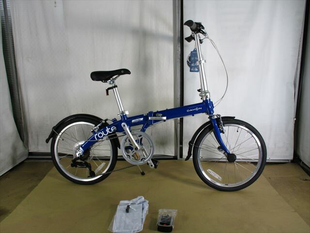 【整備済】『30％OFF』アウトレット　2021 DAHON（ダホン） ROUTE　COBALT　BLUE　 折りたたみ自転車　在庫限り　新品未使用　正規品