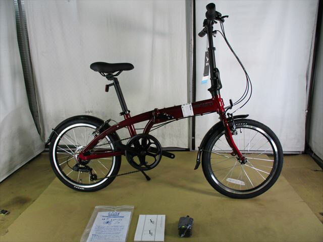 【整備済】【30％OFF】アウトレット　2022 Tern（ターン)　LINK　A7　DARK　RED 折りたたみ自転車　在庫限り　新品未使用　正規品