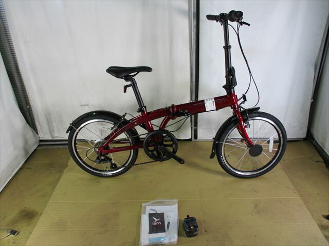 【整備済】【30％OFF】アウトレット　2022 Tern（ターン)　LINK　A7　DARK　RED 折りたたみ自転車　在庫限り　新品未使用　正規品