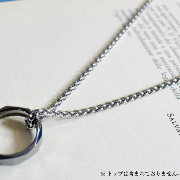 ���������륹�ƥ�쥹���ͥå��쥹��������/3mm�Ԥ߹��ߡ�wheat)�������� 45cm/50cm/55cm/60cm