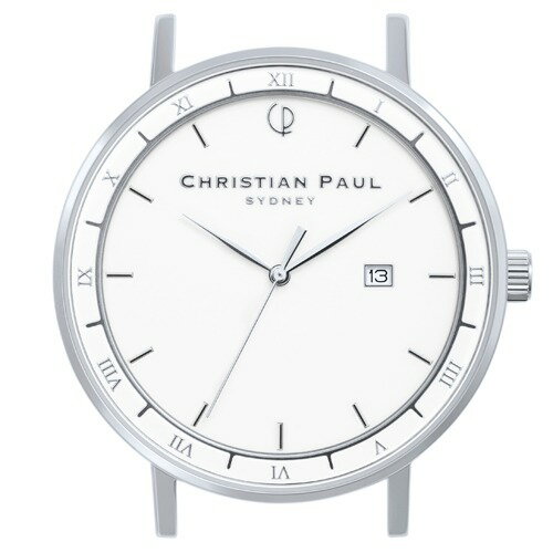 【P×10倍！】 【公式ストア】 Christian Paul クリスチャンポール 【2年保証】 【送料無料】アルファ コレクション A004BKSSV 43mm 腕時計 ウォッチ メンズ クオーツ 5気圧防水 ALPHA プレゼント ギフト