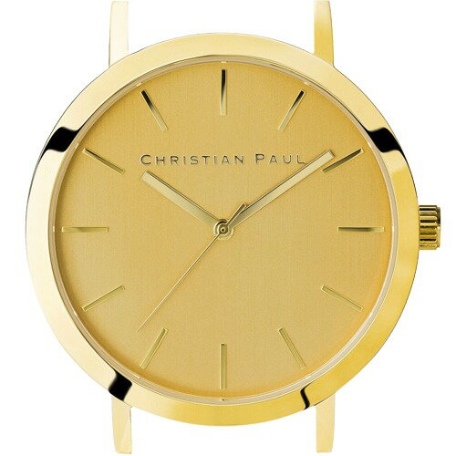 【P×10倍！】 【公式ストア】 Christian Paul クリスチャンポール 【2年保証】 【送料無料】キャピタルコレクション C004YGL 43mm 腕時計 ウォッチ クオーツ 5気圧防水 CAPITAL 43mm ブラシ仕上げ プレゼント ギフト