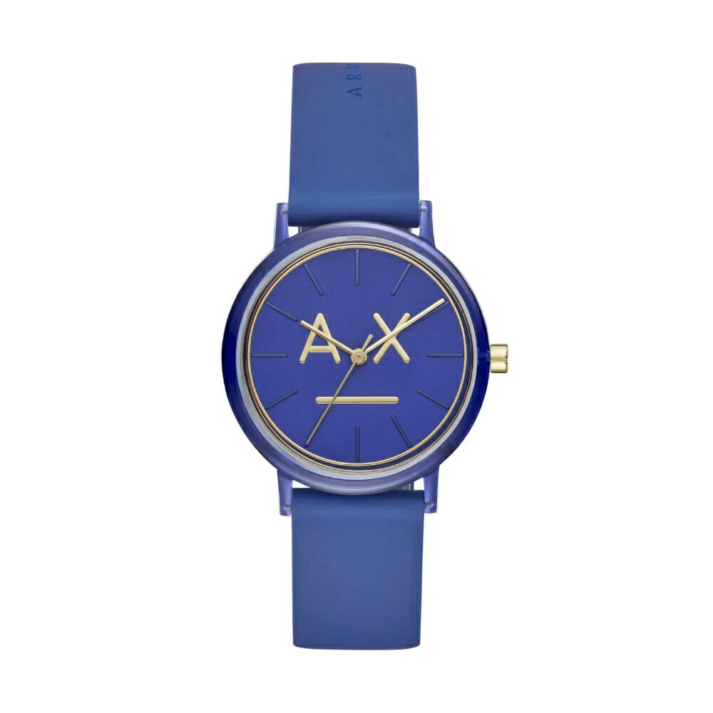 商品名 ARMANI EXCHANGE / アルマーニエクスチェンジ 商品仕様 文字盤カラー：ブルー ベルトカラー：ブルー ケース素材：ステンレス ベルト素材：ラバー 駆動方式：クオーツ（電池式） 防水性：3気圧防水 ケースサイズ：36×36×8mm (縦x横x厚)※リューズを含まず 腕周り：〜180mm 保証について ご購入後2年間の保証期間を設けております。 保証期間外の修理は、有料修理となりますのでご了承ください。 保証の適用外 保証期間中でも次の場合は有料修理となりますのでご了承ください。 ・革バンド、電池交換およびご使用中に生じる外観上の変化(ガラス/ケース/バンド類の小傷や汚れ)。 ・お客様ご自身による修理・改造または、誤ったご使用や不注意による故障および損傷。 ・本保証書のご提示がない場合。 ・本保証書にお買い上げ店名およびお買い上げ年月日の記載がない場合、あるいは字句を書き換えられた場合。 ・天災・火災・事故などによる故障および損傷。 ・電池は基本的にモニター電池となっております。（購入より3か月は無償交換致します。） 付属品 専用ケース、取扱説明書兼、保証書 (2年保証） ※デザイン、カラーは仕様変更等により画像と異なることがございます。 ※化粧箱、取扱説明書は仕様変更等により画像と異なることがございます。 ※化粧箱、取扱説明書など付属品は予告なく変更する場合がございますことご了承ください。 価格16,940円 価格19,250円 価格34,000円 価格21,900円 価格35,000円 価格43,100円ARMANI EXCHANGE / アルマーニエクスチェンジ A|X アルマーニ エクスチェンジ(A|X ARMANI EXCHANGE)は、アメリカのファッションブランド。 ジョルジオ アルマーニのエッセンスを受け継ぎ、ストリートカルチャー、ダンスミュージックなどからインスパイアされたスタイルウェアからアクセサリーまで幅広いアイテムを展開。