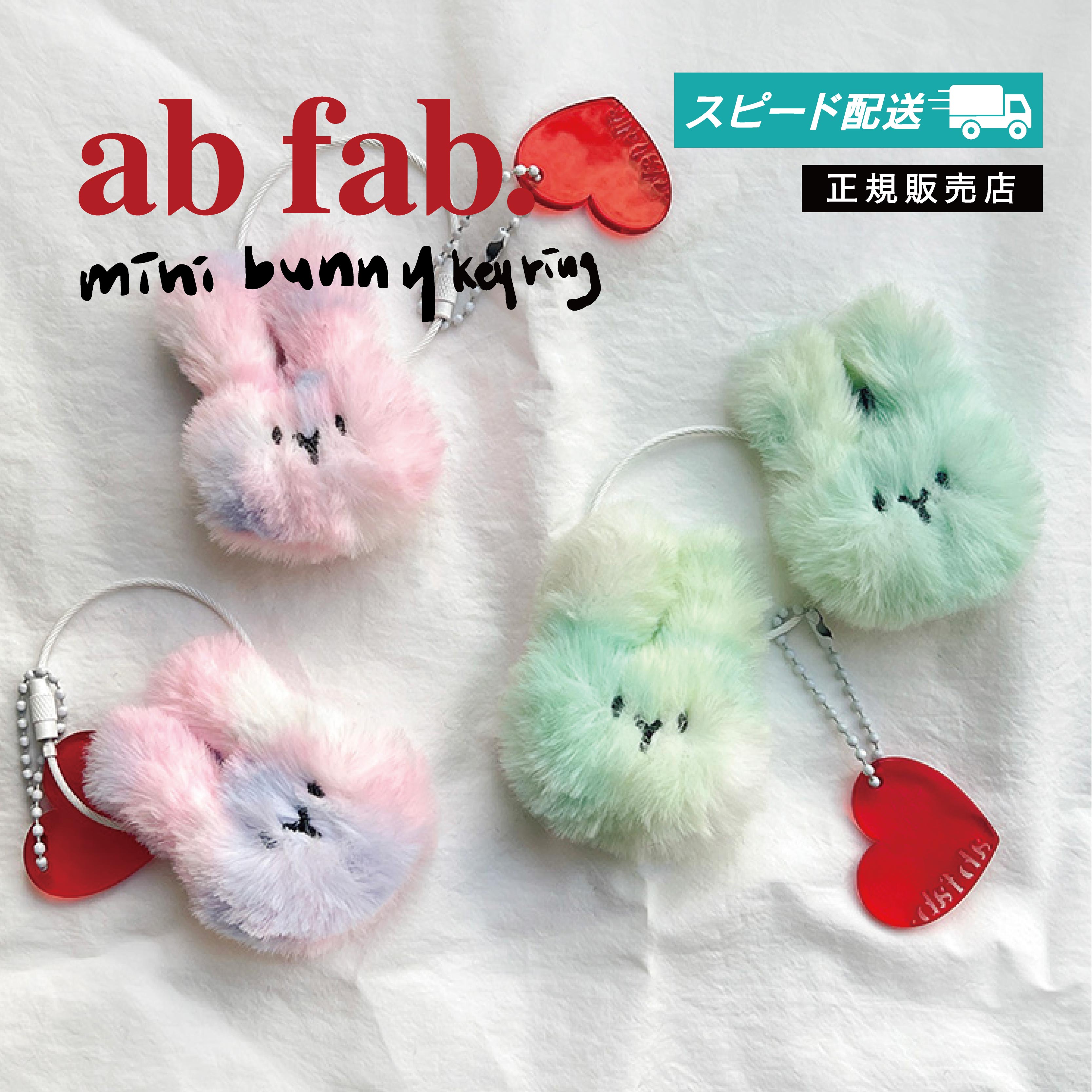 ab fab. Mini bunny keyring 韓国 猫 キーリング キーホルダー バッグチャーム ぬいぐるみ バニー ウサギ 黒猫 白猫 ロシアンブルー ミント 猫雑貨 韓国雑貨 かわいい プレゼント ABFAB　BTS SUGA