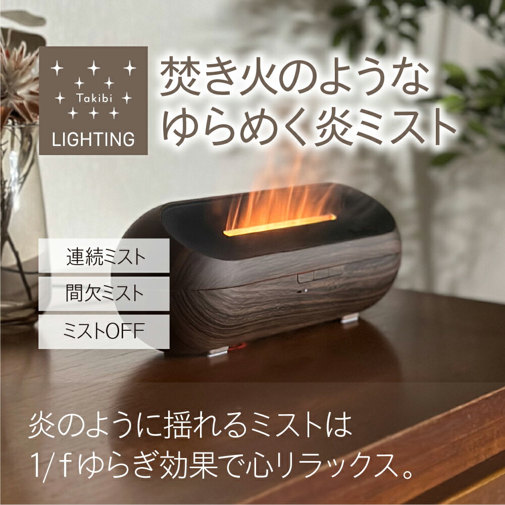 Falo TAKIBIディフューザー / アロマディフューザー ディフューザー 焚き火 加湿器...