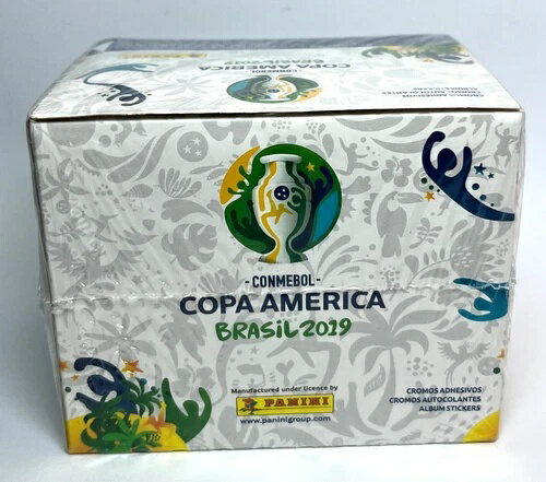 2019 ボックス コパ・アメリカ ブラジル パニーニ - 50 個入り 密封パック ブラジル ヴィニシウス・メ..