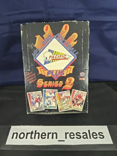 1992年 パシフィックプラスプロNFLフットボールシリーズ2 ワックスシールパック2個入りボックス(3)