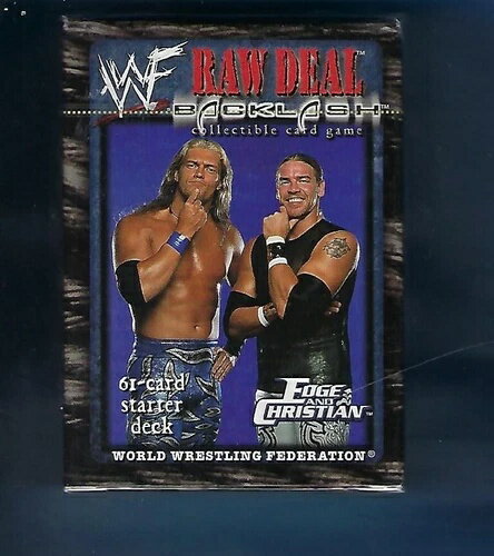 WWF ロウディール バックラッシュ スターターデッキ クリスチャンエッジ 2001 新品 工場未開封パック