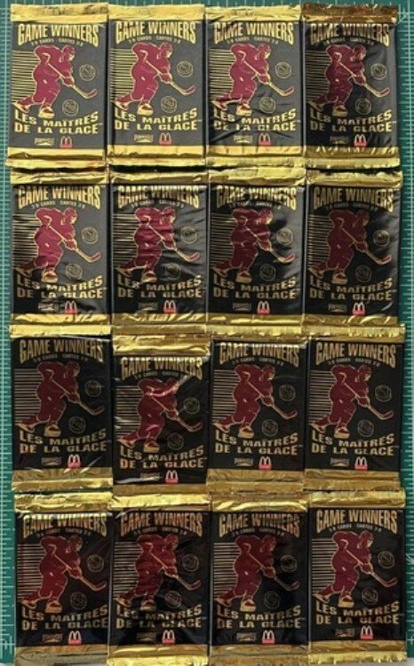 楽天トレーディングカード　ラフテル1995-96 ピナクルゲーム優勝者 マクドナルド ホッケー 15パック 未開封 3Dカード