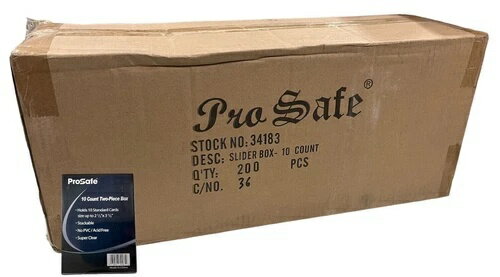 Pro Safe 10個入りスライダーボックス 34183 新品未開封 (1-200)