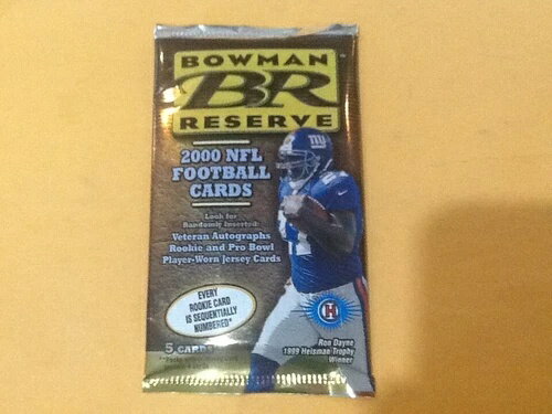 2000年 ボウマン リザーブ 1 工場未開封 フットボール ホビー NFL ブースターパック