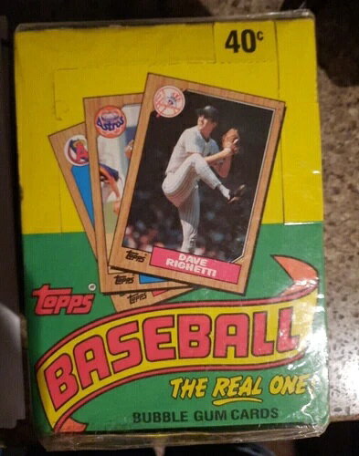 1987 Topps ベースボール シールドボックス - 未開封 36 パック