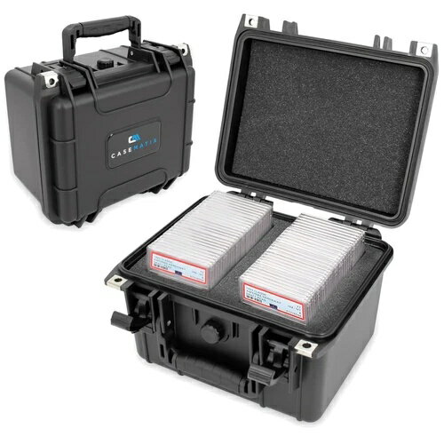 折りたたみハンドルとロックリングを備えた頑丈な防水トレーディングカードケース