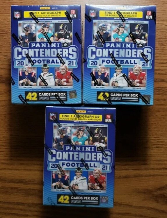 2021 Panini Contenders Football ブラスターボックス 3個セット 工場未開封 新品(3)