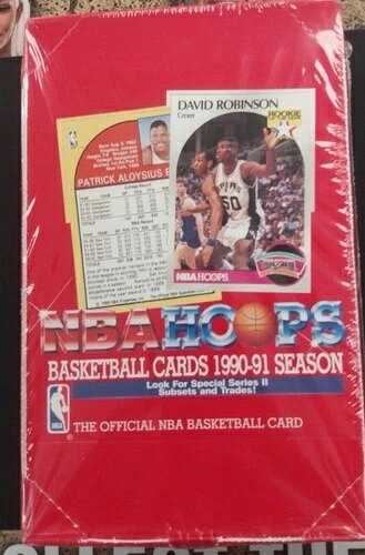 1990-91 NBA HOOPS バスケットボール シリーズ 2 ボックス 未開封 工場出荷時シール付き 36パック(3)