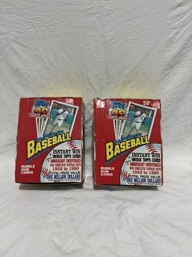 トップス 1991 40周年記念 野球カード シールワックスパック 71パック