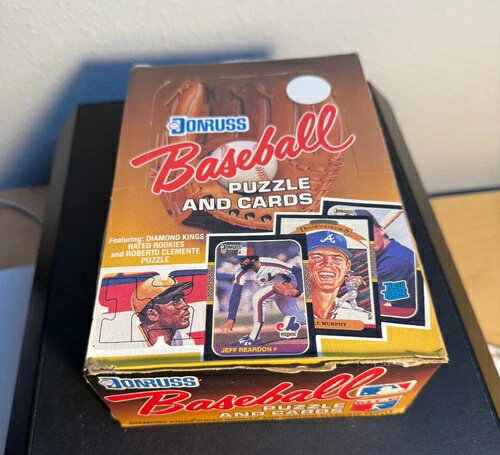 1987年製ドンラス・ベースボールワックスボックス。36パック入り未開封。新品。ボー・ジャクソン / グレッグ・マダックス