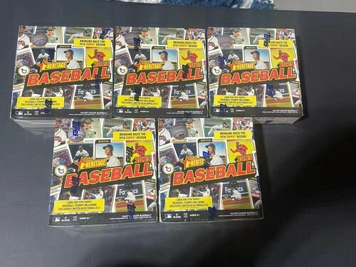 2023 Topps Heritage ファクトリーシール メガボックス 5ボックスロット ルッチマン/ヘンダーソンブルー