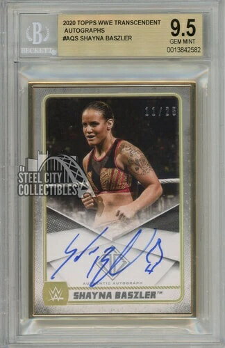 シェイナ・ベイズラー 2020 Topps Transcendent WWE オートグラフカード 11/25 BGS 9.5