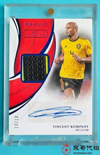 2018-19 イマキュレート ベルギー ヴァンサン・コンパニー 試合着用ブーツパッチ オート 10/10