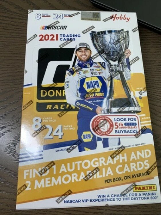 2021 パニーニ ドンラス レーシング ホビーボックス ナスカー 工場未開封 24パック 8カード/パック