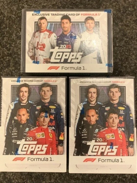 (X3) 2021 Topps Formula 1 ブラスター ボックス 新品未開封 F1 レーシング - 3 個セット!!