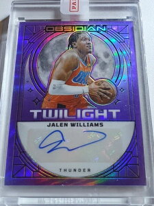2023 オブシディアン ジェイレン・ウィリアムズ オート パープル フラッド /49 トワイライト シグネチャー - 未開封