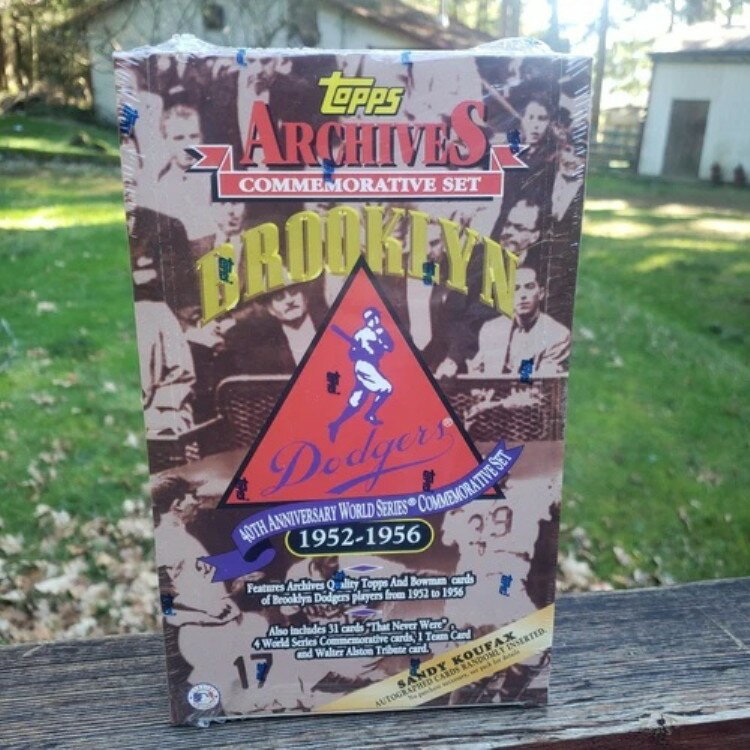 1995 Topps アーカイブ ブルックリン・ドジャース 未開封ボックス KOUFAX サインカード