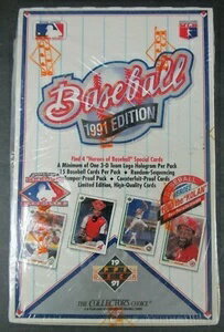 1991年 アッパーデッキ ベースボール ファクトリーシールボックス 36枚セット ノーラン・ジョーダン ルーキーを探せ