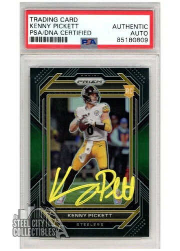 ケニー・ピケット 2022 パニーニ クロニクルズ プリズム ブラック グリーン オート RC /49 #PB6 PSA/DNA