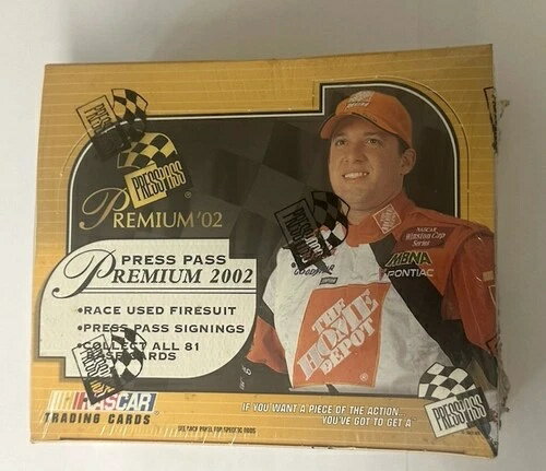 2002 プレスパス プレミアム NASCAR レーシング ホビーエディション ボックス 工場未開封 24個パック