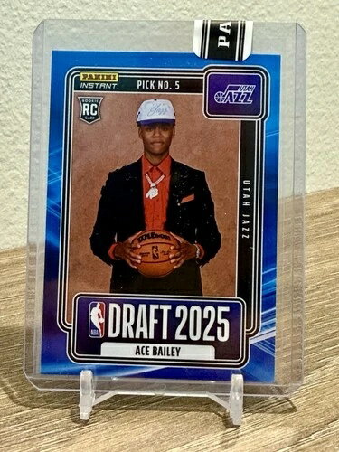 エース・ベイリー RC ブルー #18/25 2025 パニーニ インスタント NBA ドラフトナイト #5 ジャズ! 未開封