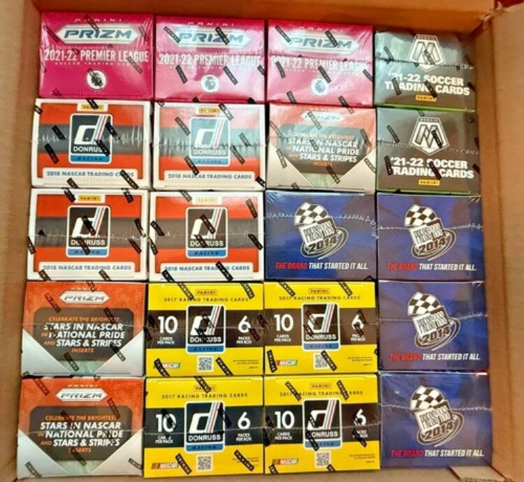 20個入り新品未開封スポーツブラスターボックス パニーニ レーシング ナスカー サッカー