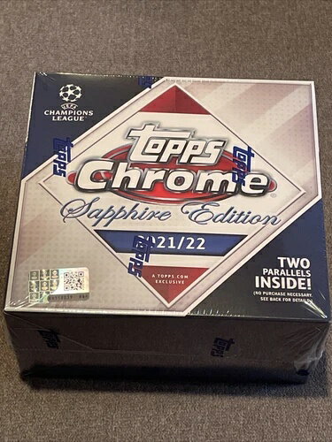 2021-22 Topps Chrome UEFAチャンピオンズリーグ サッカー サファイアエディション ボックス | 未開封