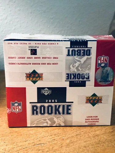 NFL Upper Deck 2005 ルーキーデビュー オートグラフカード 28パック入りボックス 工場未開封(3)