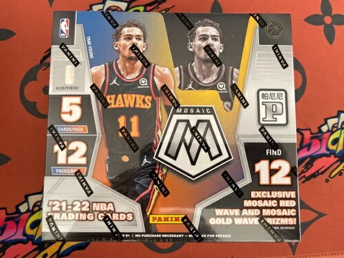 楽天トレーディングカード　ラフテル2021-22 Panini Mosaic ASIA Tmall 新品 工場未開封ボックスゴールドウェーブを探せ